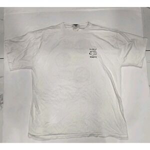 Vintage Hillbilly Moonshine Graphic T-Shirt Jerzees White Heavyweight Tee XL